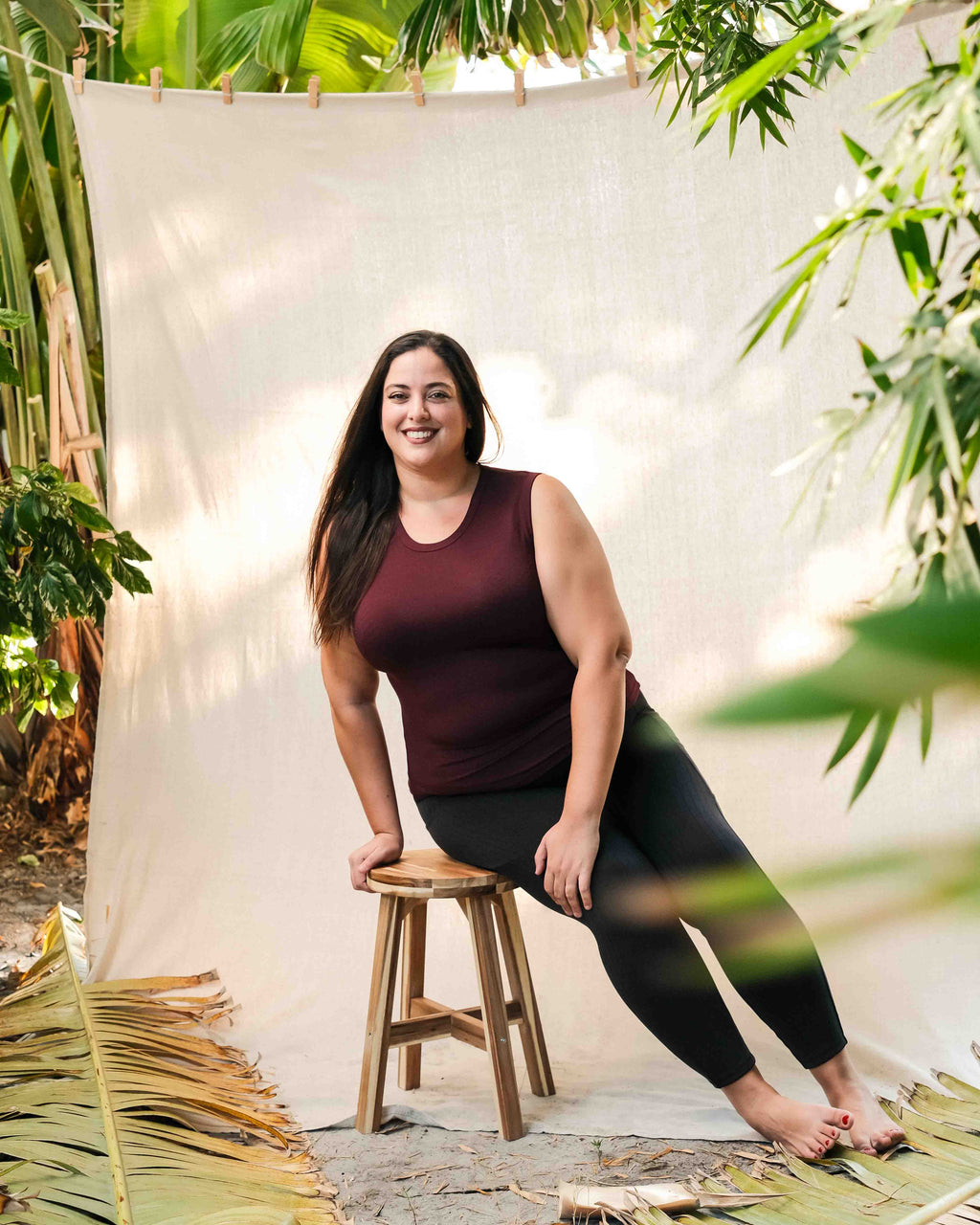 Infinite Love Tank Burgundy