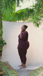 Phoenix Rising Dolman Flow Top Burgundy